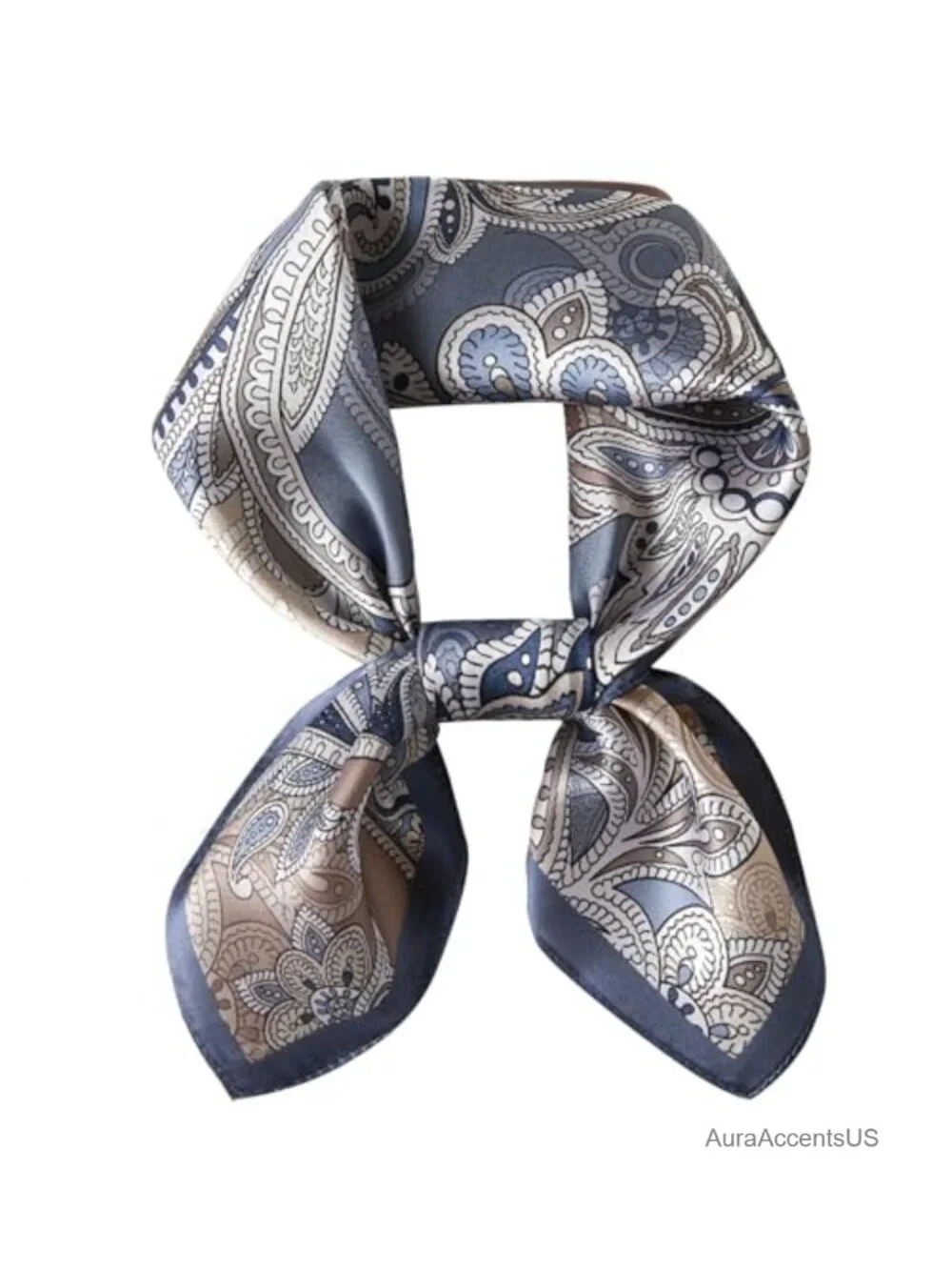 100% Mulberry Silk Small Square Scarf, Neck Scarf, Head Scarf, Lightweight